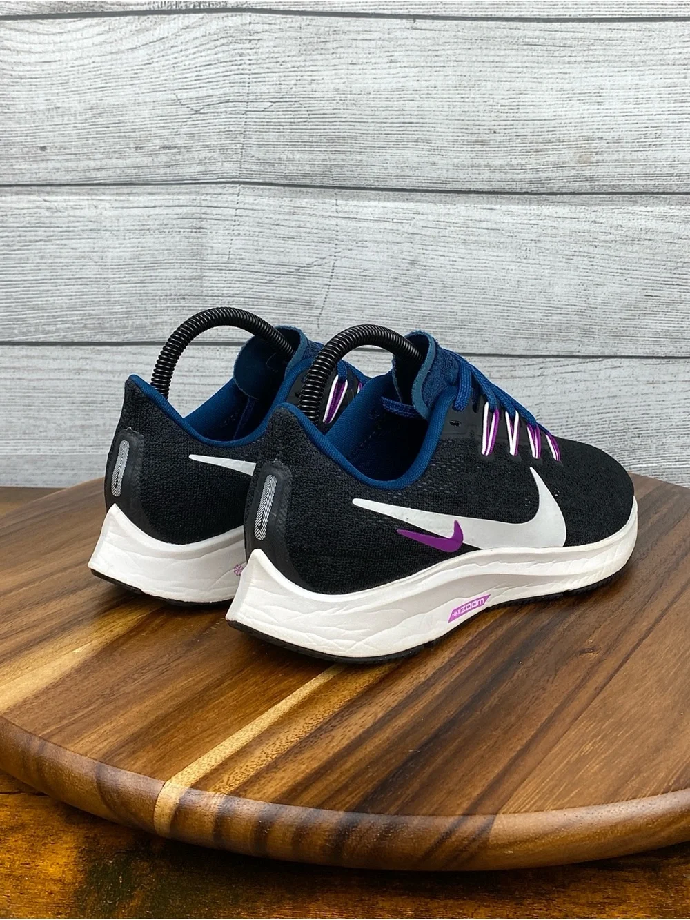 Air Zoom Pegasus 36 Black Valerian Blue Running Shoe AQ2210-012 Women’s Size 7